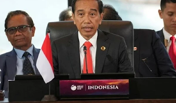 Indonesia President Joko Widodo delivers his speech during the 42nd ASEAN Summit in Labuan Bajo, East Nusa Tenggara province, Indonesia, May 10, 2023. (Reuters)