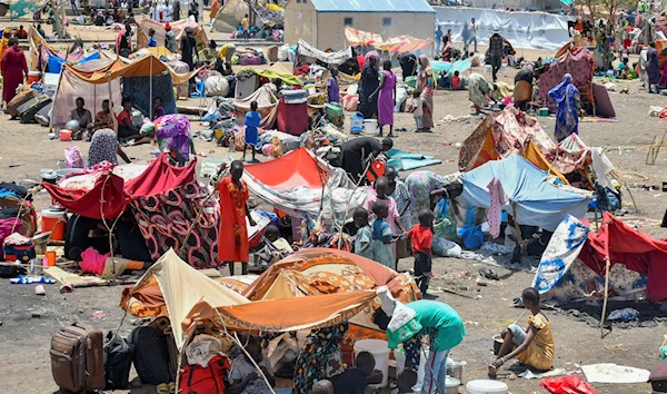 Residents of Sudan seek refuge in a camp at the UNHCR transit center in Renk, South Sudan. (Reuters)