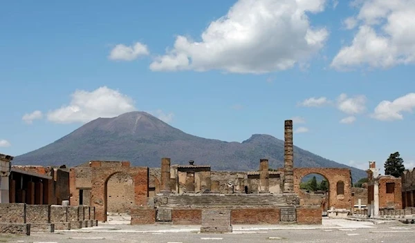 The site of the ancient Roman city of Pompeii reopens to the public in Pompeii, Italy, 26 May 2020. (Reuters)