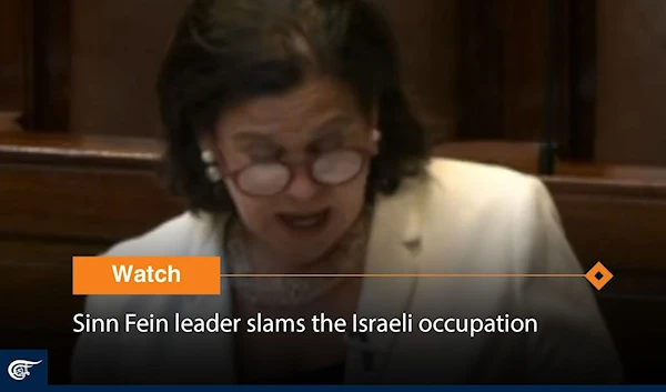 Sinn Fein leader slams the Israeli occupation