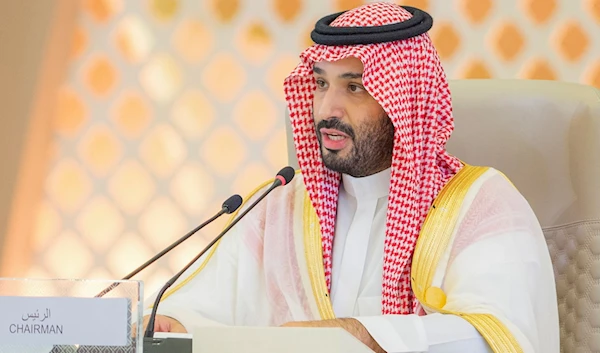 In this photo provided by Saudi Press Agency, SPA, Saudi Crown Prince Mohammed bin Salman chairs the Arab summit in Jeddah, Saudi Arabia, Friday, May 19, 2023. (AP)