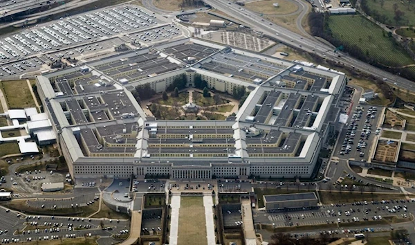 The Pentagon is seen from the air in Washington, March 3, 2022. (Reuters)