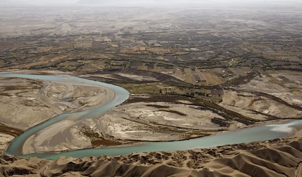 An aerial view of Afghanistan's Helmand River in an undated photo (AFP)