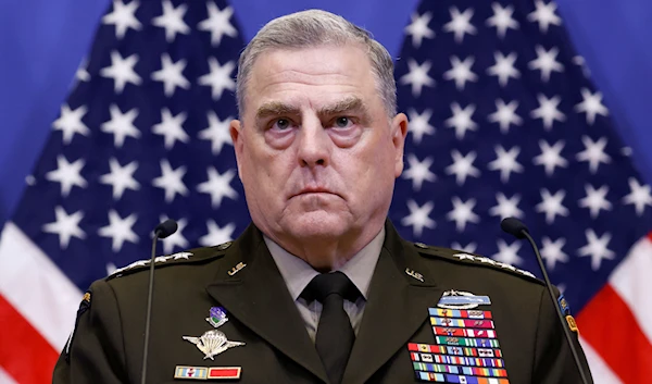 U.S. General Mark Milley, chairman of the Joint Chiefs of Staff, holds a news conference with U.S. Defense Secretary Lloyd Austin, after a meeting of the Ukraine Defence Contact group at the NATO headquarters in Brussels, Belgium June 15, 2022 (Reuters)