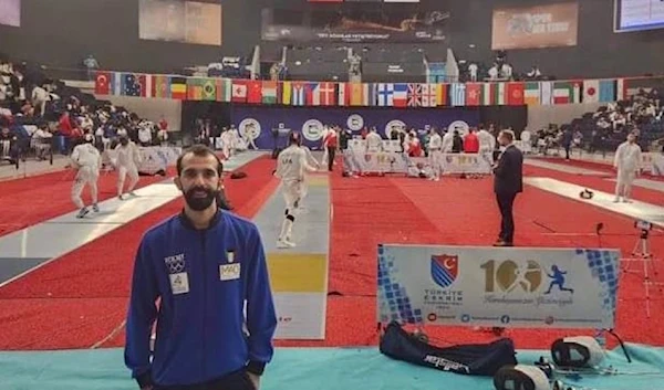 Kuwaiti fencer Abdulaziz Alshatti. (Photo via Twitter)