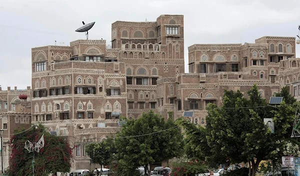 A view of the old building is seen in the old city of Sanaa, Yemen, Saturday, Sept. 28, 2019 (AP Photo/Hani Mohammed)