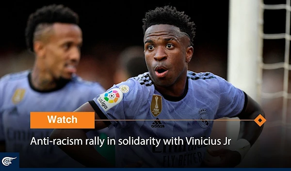 Anti-racism rally in solidarity with Vinicius Jr