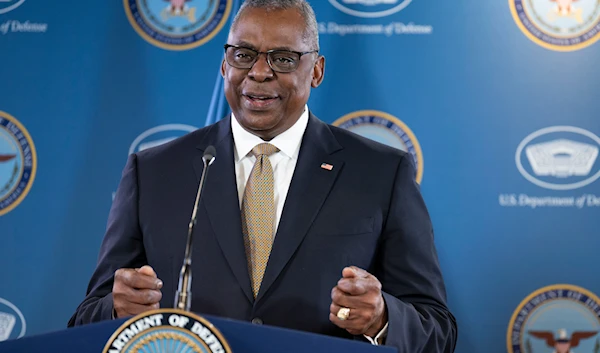 Defense Secretary Lloyd Austin holds a press briefing with Chairman of the Joint Chiefs of Staff General Mark Milley at the Pentagon, May 25, 2023, in Washington (AP)f