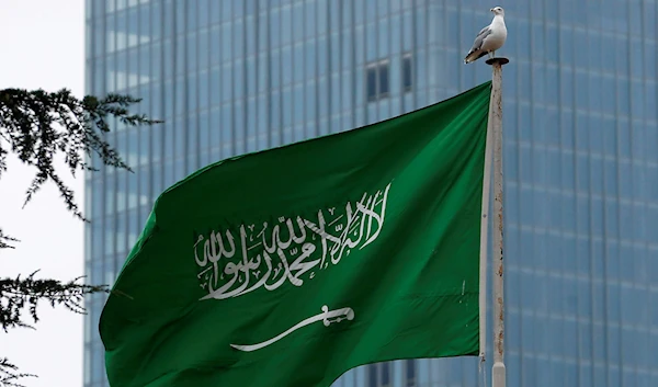 A flag of Saudi Arabia flies at its consulate at Istanbul, Turkey, October 20 2018. (Reuters)