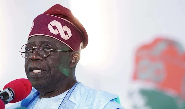 Bola Ahmed Tinubu thanks his supporters after he was declared winner in Nigeria's presidential election, at the Party's campaign headquarters, in Abuja, Nigeria March 1, 2023. (Reuters)