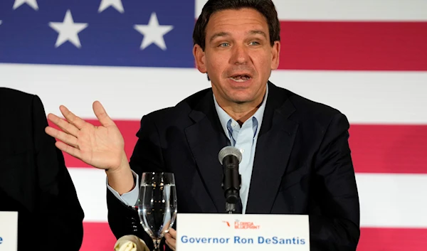 Florida Gov. Ron DeSantis speaks at a political roundtable, Friday, May 19, 2023, in Bedford, N.H. (AP)