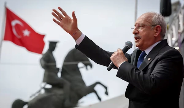 Turkish presidential candidate and opposition leader Kemal Kilicdaroglu speaks at a rally in the central Anatolian city of Nigde on May 4 (Courtesy of CHP)