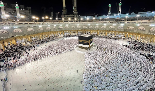 Muslim pilgrims pray at the Grand Mosque, Mecca, Saudi Arabia, July 1 2022. (Reuters)