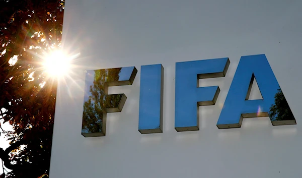 The FIFA logo is captured at its headquarters in Zurich, Switzerland, September 26 2017. (Reuters)