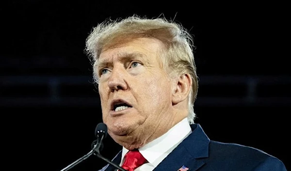 Former US President Donald Trump gives the keynote address at the Faith & Freedom Coalition during their annual "Road To Majority Policy Conference", June 17 2022, in Nashville, Tennessee. (AFP)