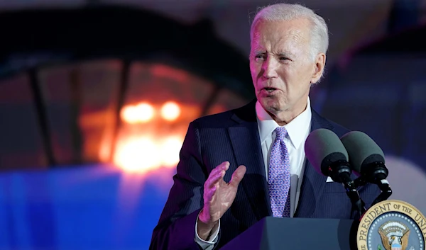 President Joe Biden speaks during a Juneteenth concert on the South Lawn of the White House in Washington, Tuesday, June 13, 2023. (AP)