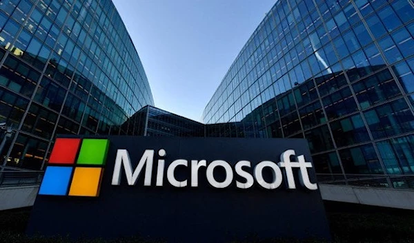 A building with offices belonging to Microsoft is seen in Chevy Chase, Maryland, January 18, 2023. (AFP)