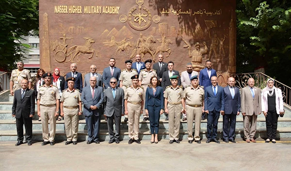 The Nasser High Military Academy hosting its first Book Fair for students, both military and civilian, September 25, 2022. (Egyptian MoD)