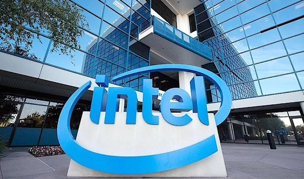 The logo of Intel Corp is pictured in front of the Intel Museum in Santa Clara, California, on Nov. 5, 2016 (AFP)