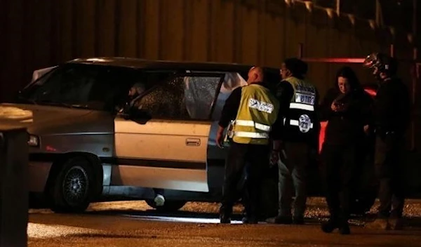 An Israeli settler driving a vehicle was targeted by the Palestinian Resistance near a settlement in the occupied West Bank.