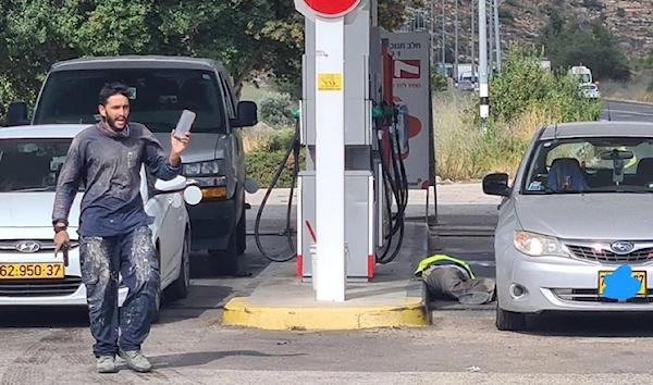 A picture circulating on social media from aftermath of the shooting operation near the Israeli Occupation Settlement on June 20, 2023. (Twitter)