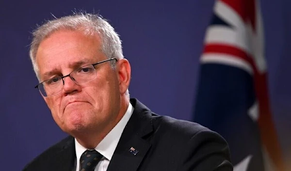 Ex-Australian PM Scott Morrison during a press conference in Sydney, February 23 2022 (AFP)