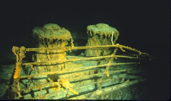 An undated photo of Titanic wreckage . (AFP)