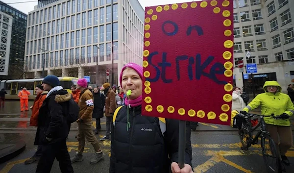 British protesting (AP)