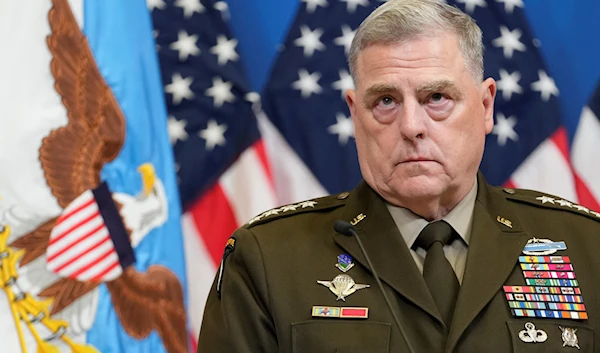 Chairman of the Joint Chiefs of Staff U.S. General Mark Milley listens to questions from the media during a meeting of NATO defense ministers at NATO headquarters in Brussels, Thursday, June 15, 2023. (AP)