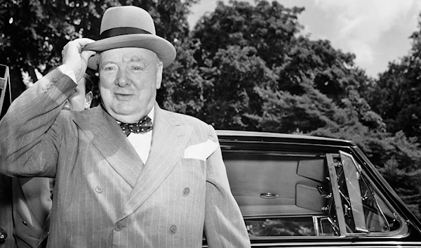 In this June 29, 1954 file photo, British Prime Minister Winston Churchill arrives at the White House in Washington (AP)