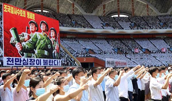 DPRK citizens initiate march in remembrance of Korean war, US crimes