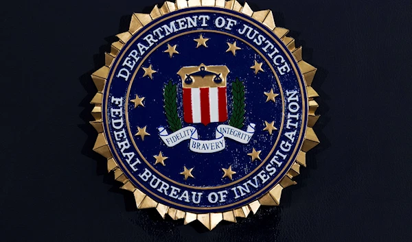 This Thursday, June 14, 2018, file photo, shows the FBI seal at a news conference at FBI headquarters in Washington. (AP)