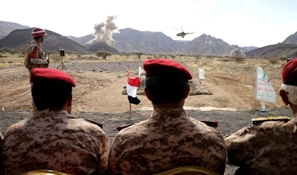 A military maneuver in the Sarwah district of Marib province (File Photo)