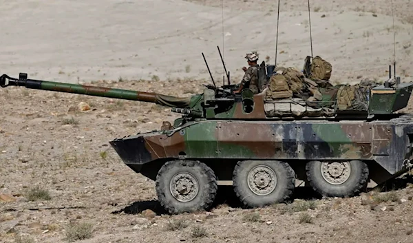 French soldiers in an AMX-10RC in Afghanistan's Surobi district in September 2010. (AFP)