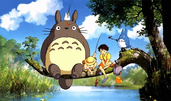 A still shot from Hayao Miyazaki's “My Neighbor Totoro”