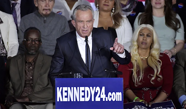 Robert F. Kennedy Jr. speaks at an event where he announced his run for president on Wednesday, April 19, 2023, at the Boston Park Plaza Hotel, in Boston. (AP)