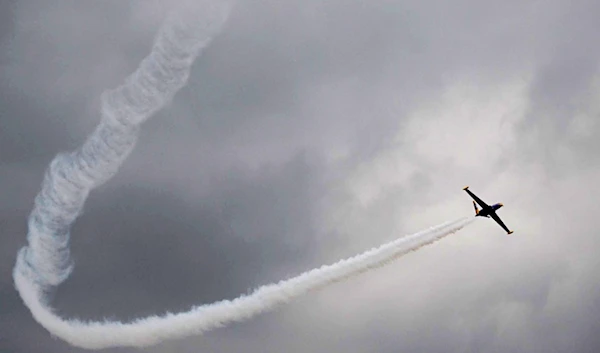 A demonstration of the Fouga CM-170 Magister aircraft. Photo for illustrative purposes. (AFP)