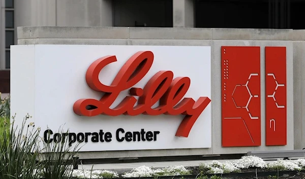 A sign for Eli Lilly & Co. outside their headquarters in Indianapolis on April 26, 2017. New research shows another experimental Alzheimer’s drug can modestly slow patients’ inevitable worsening. (AP)