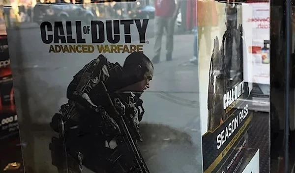 Boxes advertising the installment to blockbuster video game Call of Duty is displayed in a gamestop store in New York City. (AFP)