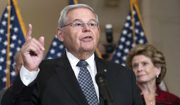 Sen. Bob Menendez, D-N.J., speaks at a news conference on Capitol Hill on Sept. 20, 2022 (AP)