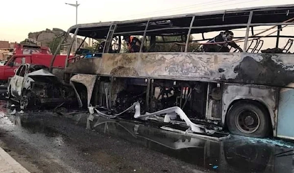 The aftermath of an accident in Tamanrasset, Algeria, July 19, 2023 (Social media)