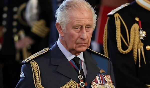 Britain’s King Charles III  at the Palace of Westminster in London on 14 September 2022 (AFP)