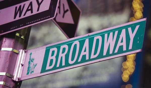 This Jan. 19, 2012 file photo shows a Broadway street sign in New York. (AP)