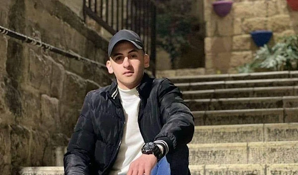 Martyr Badr Sami Al-Masry, 19 years old, who was shot dead by the occupation forces, tonight, during the storming of the eastern region of Nablus (Social Media)