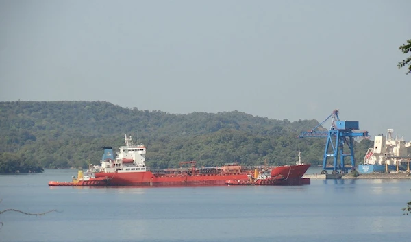 A ship near the Trincomalee Harbour, Sri Lanka, pictured on April 17, 2011. (AP)