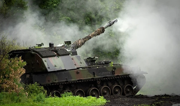 Ukrainian soldiers fire artillery at the front line near Bakhmut in Donetsk region on Saturday, May 27, 2023 (AP Photo/Efrem Lukatsky)