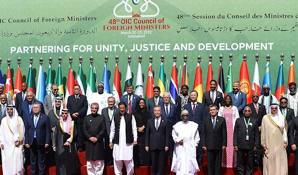 Council of Organization of Islamic Cooperation foreign ministers and representatives, 22 March 2022 (AFP)