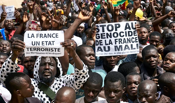 Anti-France demonstration held in Bamako on April 5, 2019. (AFP)