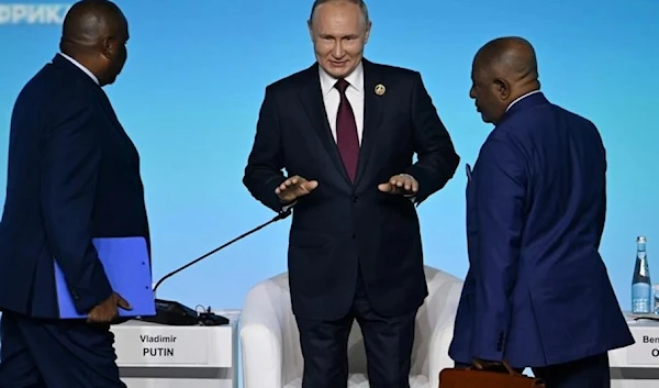 Russian President Putin at Russia-Africa summit (AFP)