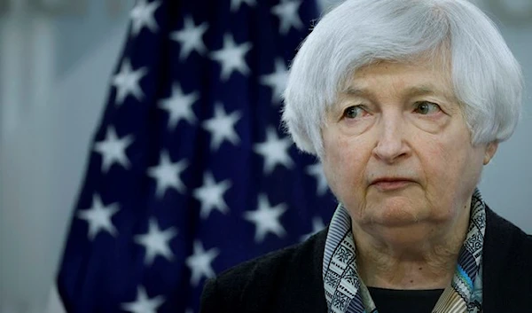 US Treasury Secretary Janet Yellen addresses an Atlantic Council Front Page event on April 13, 2022 in Washington, DC (AFP)